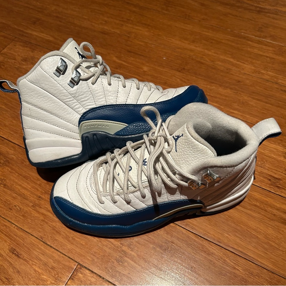Air Jordan White and Blue Sneakers